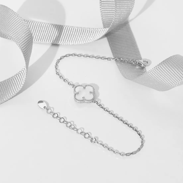 Silver Clover Bracelet