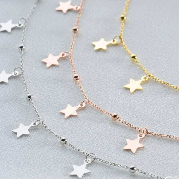 silver star necklace