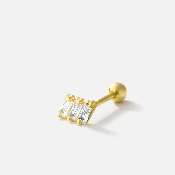 gold Ear Piercing Stud