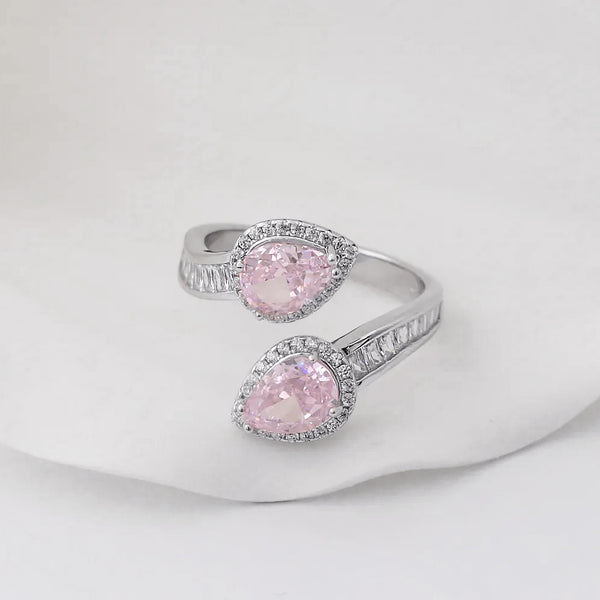 Pink Zircon Stone Ring