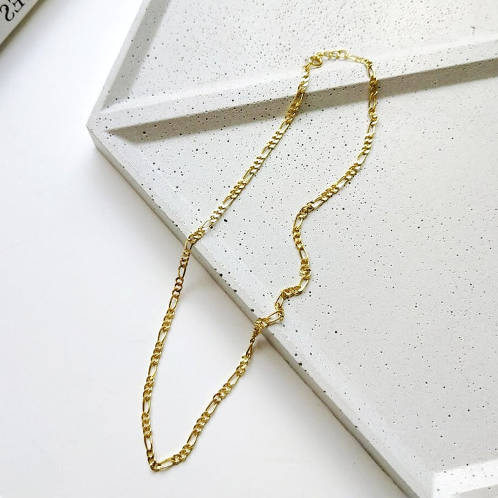 Gold-Plated Silver Figaro Chain 