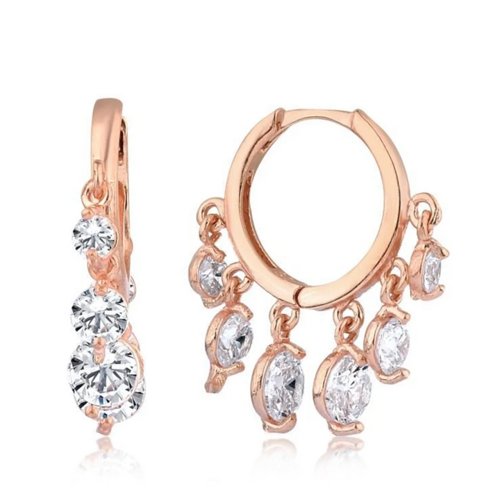 clear stone shakira earrings