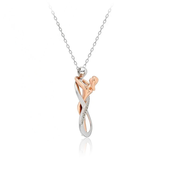 Silver Infinity Pendant with Zircon