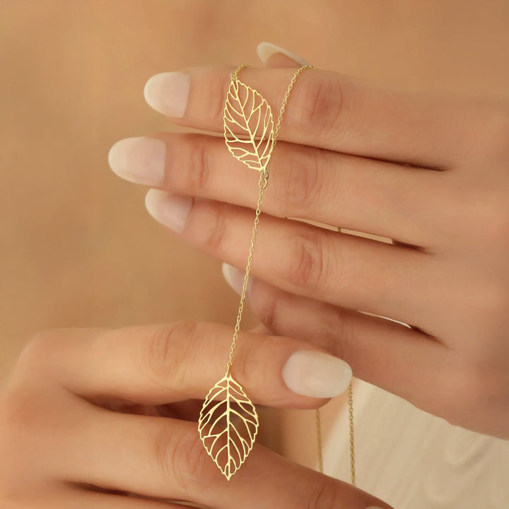 Leaf Charm Necklace 