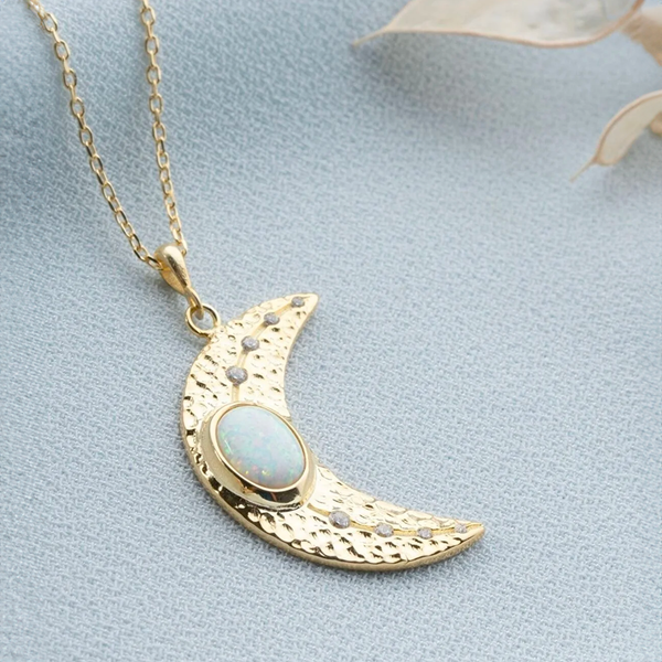 Crystal Moon Necklace