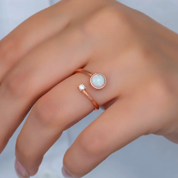 Dainty Opal Ring