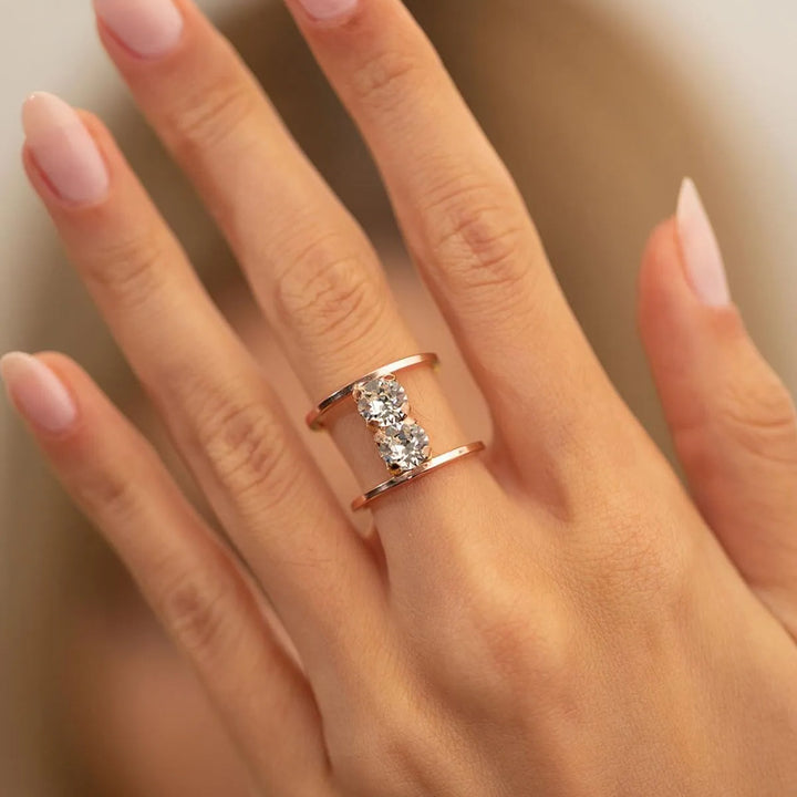 Solid Double Band Ring