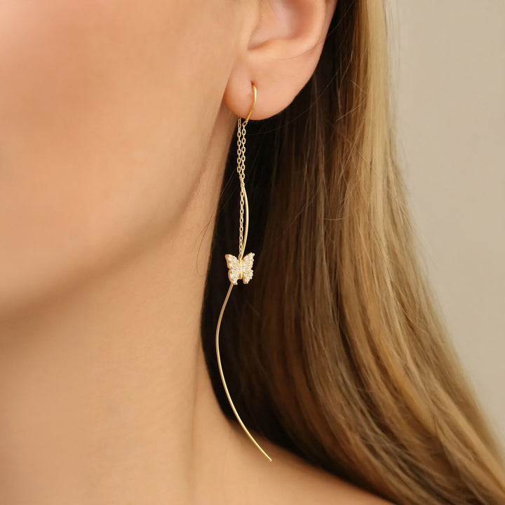 gp silver threader earrings