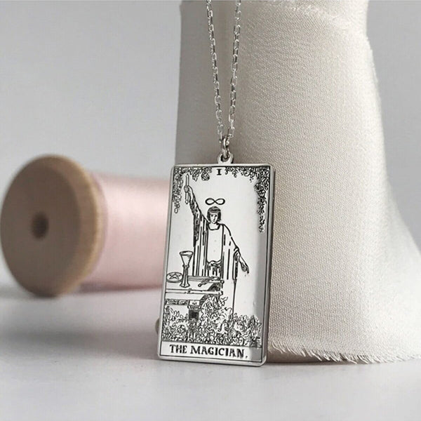 THE MAGICIAN tarot Card necklace