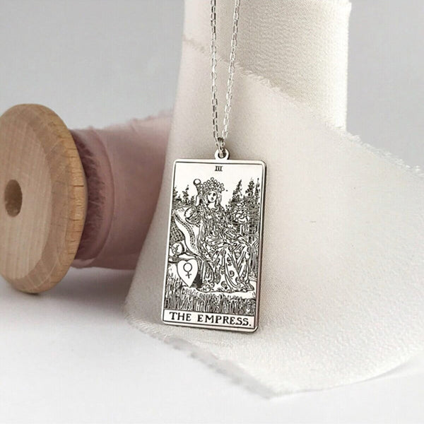 the empress tarot card necklace