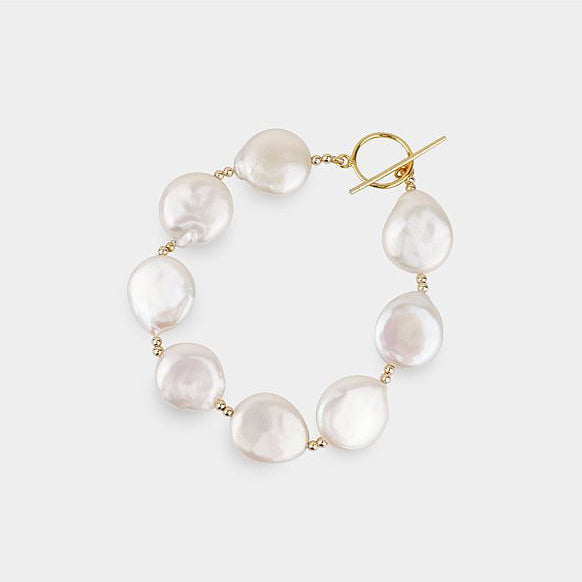 Baroque Pearls Bracelet Modern Silver Jewelry - J F W