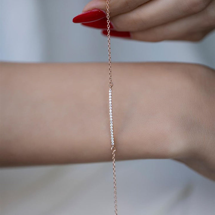 dainty gem bracelet