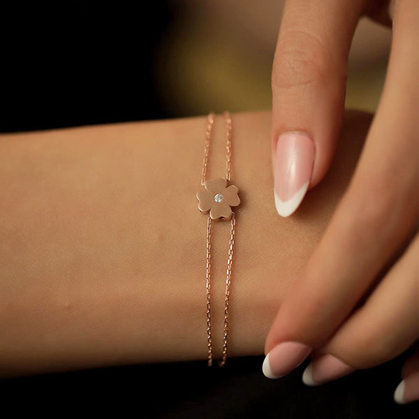 Gold Clover Bracelet